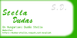 stella dudas business card